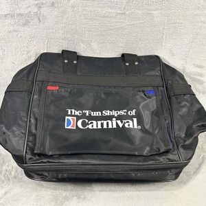 Carnival Cruise Lines Rolling Expandable Weekend Duffle Tote Roller Bag‎ NWOT